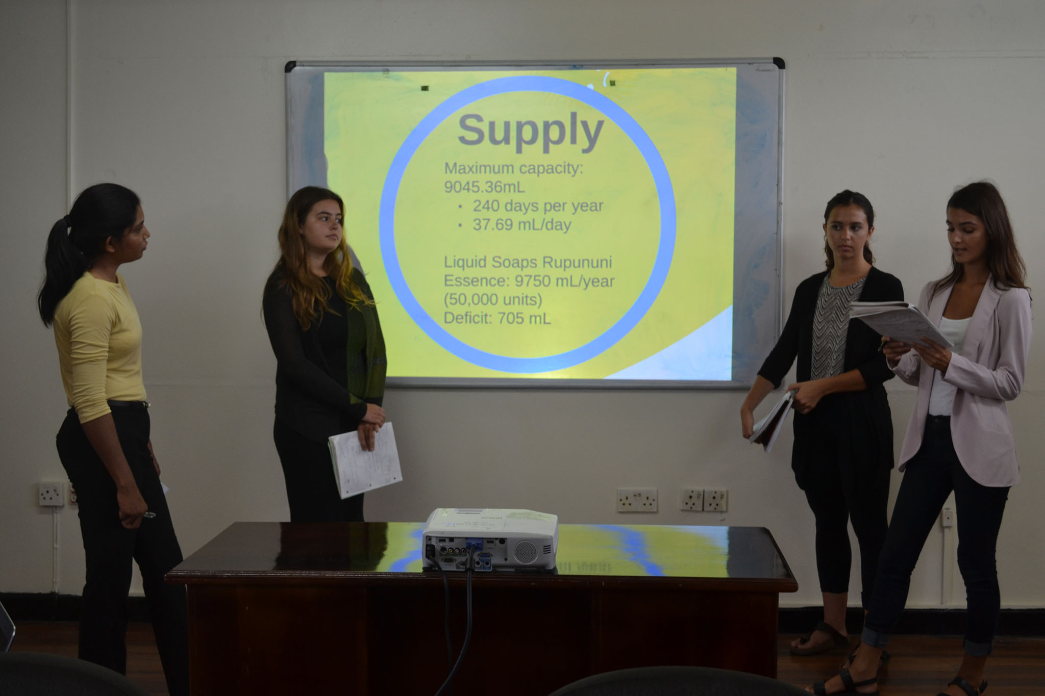 IAST interns from the Univerity of Toronto and University of Guyana present their findings